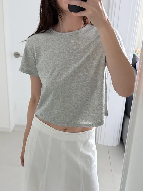 DUST CROP TEE_4COLORS