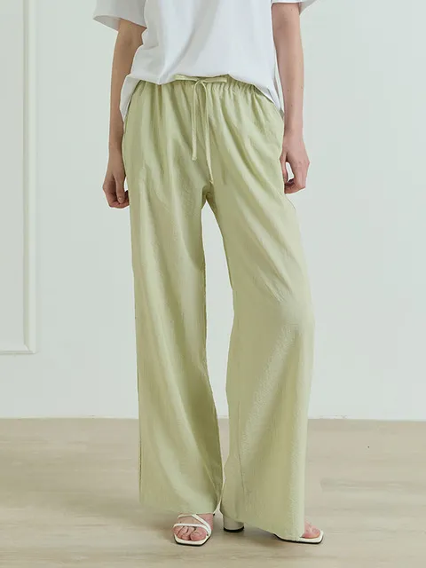 Mare Wide Banding Pants _ Green