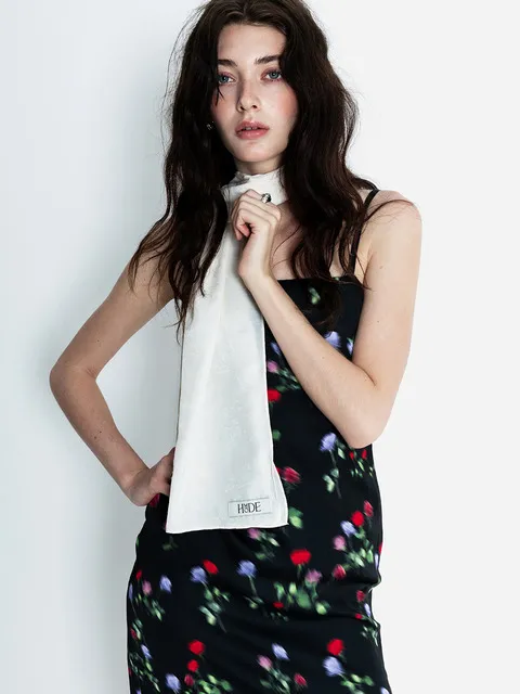 Jacquard scarf (Ivory)