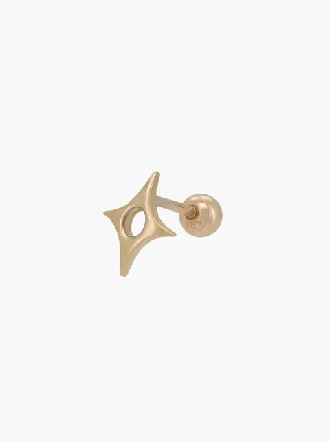 14k punching star piercing