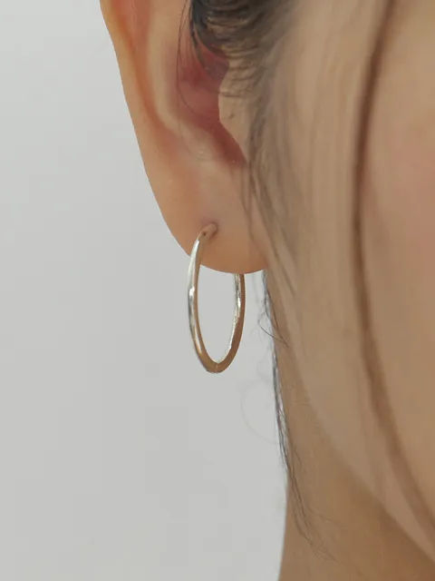 Basic ring earring_25mm