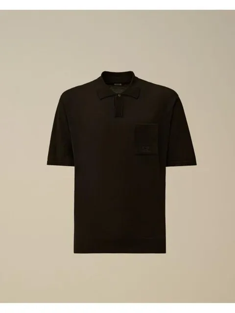 26SS 씨피 컴퍼니 폴로 티셔츠 20CMKN234A 110659A 999 BLACK DOM