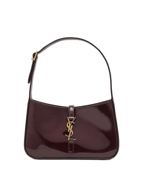 24FW 생로랑 여성 페이턴트 버건디 숄더백 657228B870W Red BPG
