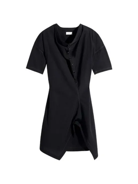 26SS 르메르 미디 원피스 DR1158 LF1399 999 BLACK DOM