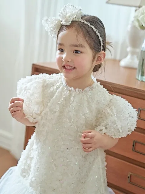 루미에르 블룸 레이스 드레스