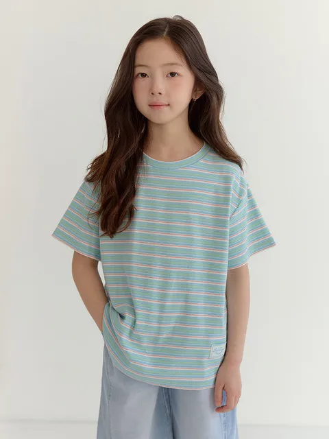 선셋 스트라이프 티