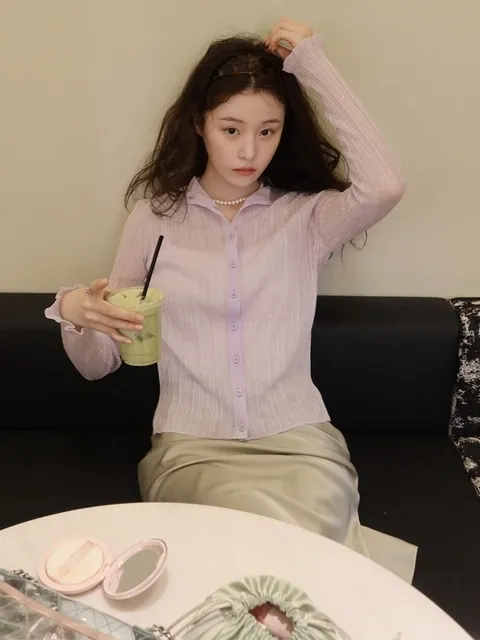 린넨블렌디드 글리터가디건 OK6MD6140