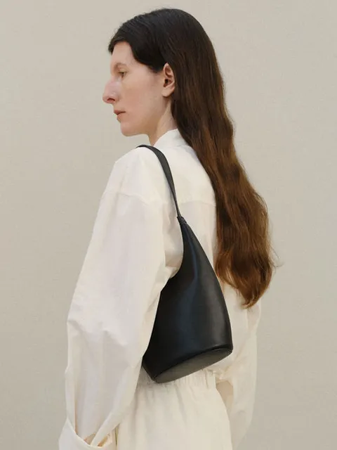 Mini Around hobo bag Black