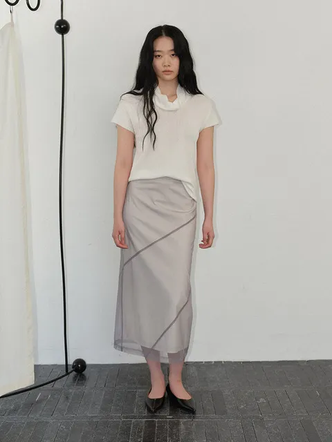 Mesh Layer Skirt (2color)
