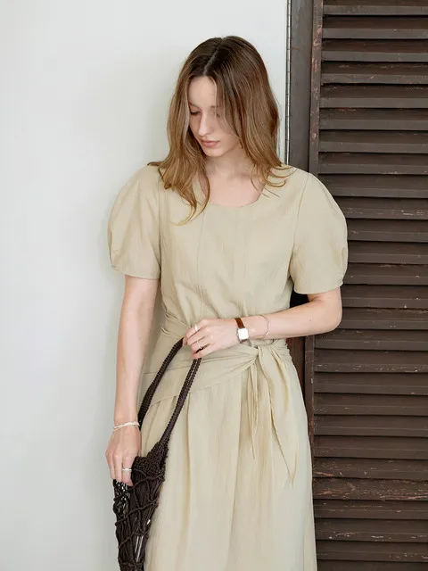 투웨이 스카프 원피스세트 BEIGE
