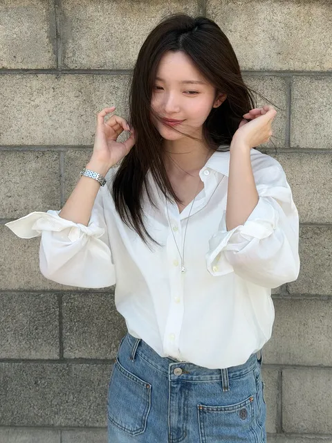 SITP5278 소프트 쉬어 썸머 셔츠_White