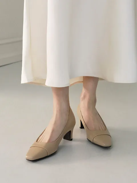 끌레멘 스퀘어 펌프스힐 (5/7cm)