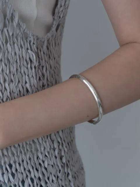 silver925 mono bangle bracelet