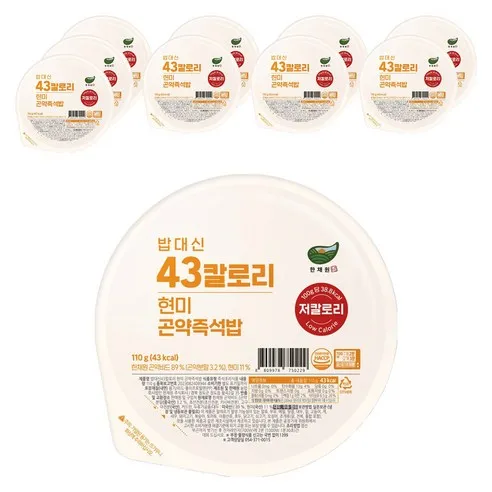 한채원 밥대신 43 칼로리 현미 곤약 즉석밥