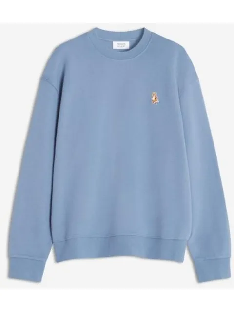 메종키츠네 스탠딩 폭스 컴포트 스웨트셔츠 PM00311KM03410331 POWDER BLUE DOM