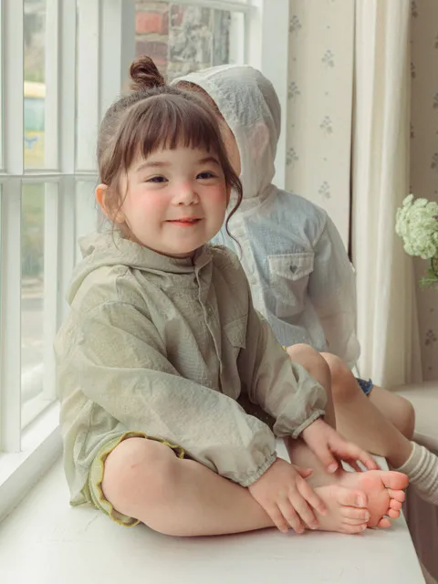 Sheer Wind Hood Shirt_Khaki