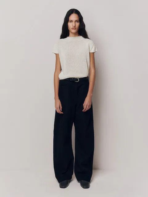 Gaius Cotton Pants Black