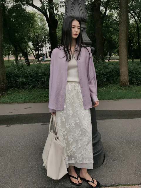 Lavender Layered Shirt_Purple