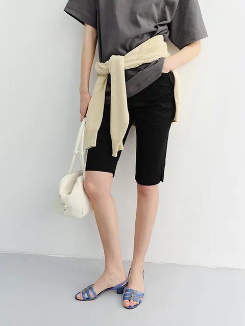 SLIM BIKER SHORTS BLACK_UDPA6B241BK