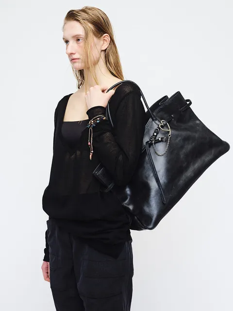 GRANDMA USED BAG XL_black pull-up