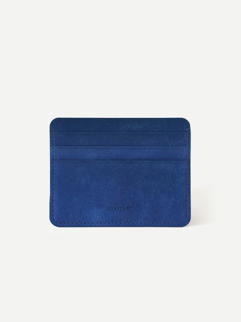3단 페블 카드지갑 블루(3Pebble Card Wallet Blue)