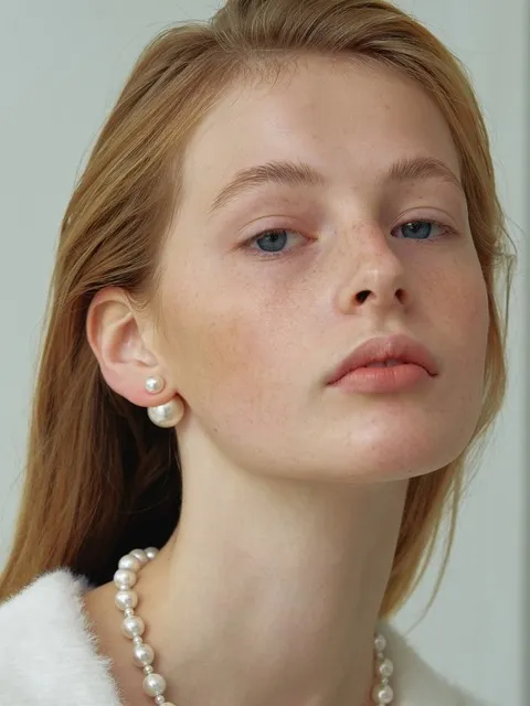 Pearl & Pearl Earrings