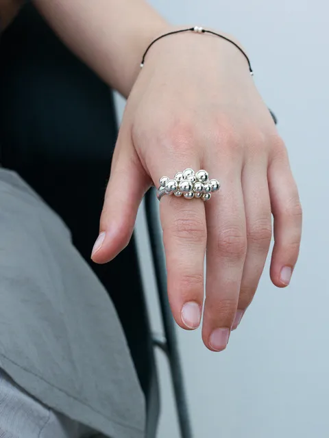Silver Bubble Ring