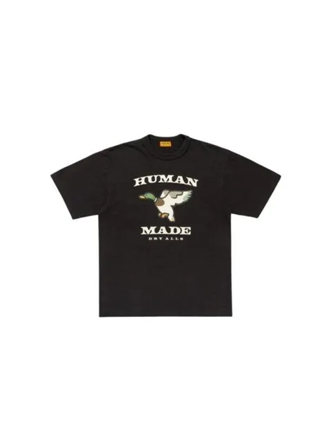 25FW 휴먼메이드 반팔 티셔츠 HM30TE009BLACK DOM