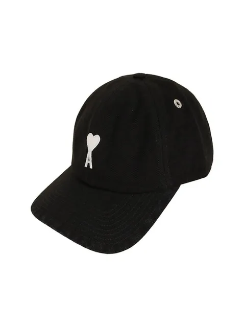 아미 26SS 하트로고 볼캡 블랙 UCP277 AW0028 001