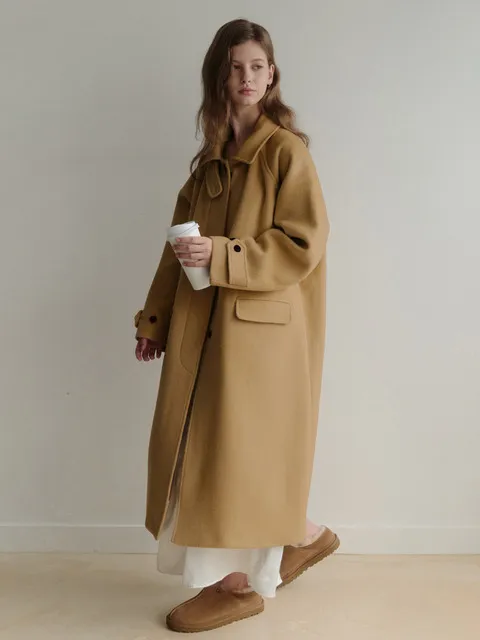 esy cashmere mac Coat (camel)