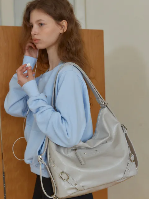 ANC 2-WAY ZIPPER BAG_IVORY