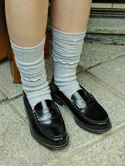 여성용 소가죽 페니로퍼 HS-304_BLACK