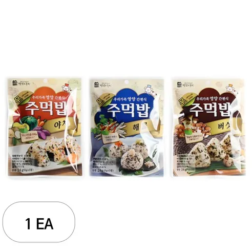 맛있는풍경 주먹밥 야채 + 버섯 + 해물