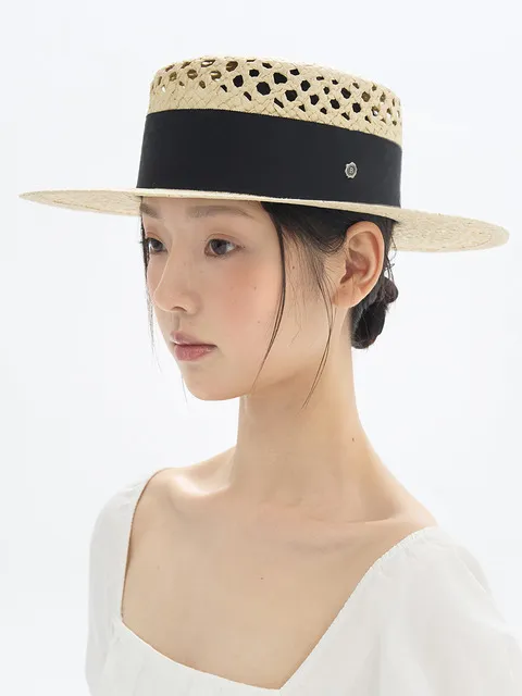 Coco Boater Hat - Ivory