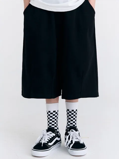 G30 더블스티치 버뮤다(블랙)