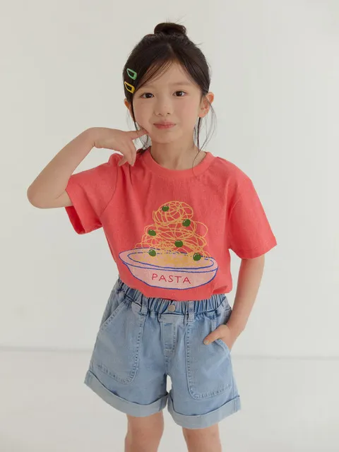 파스타 피그먼트 반팔티