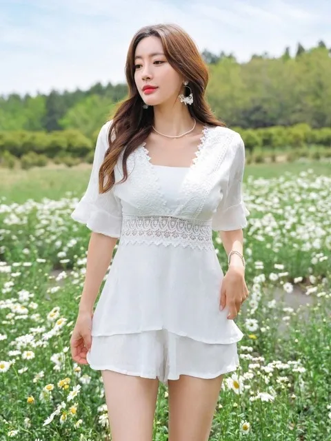 다나 리조트 점프수트 비치원피스 / HG128