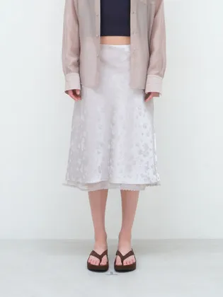 26HS MELROSE SATIN MIDI SKIRT (2COLOR)