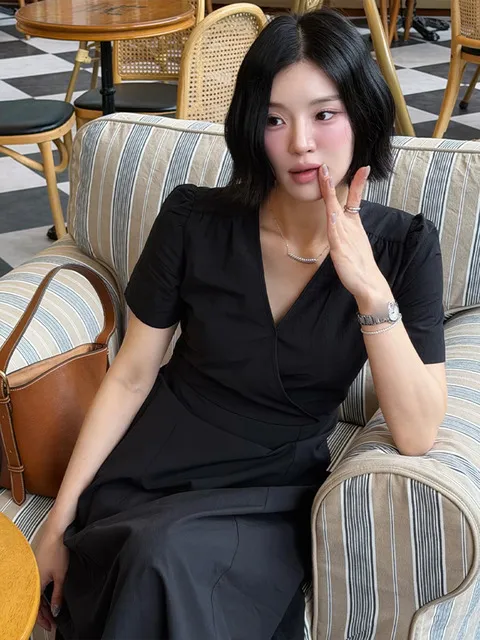 소프트 랩 코튼 원피스_2color