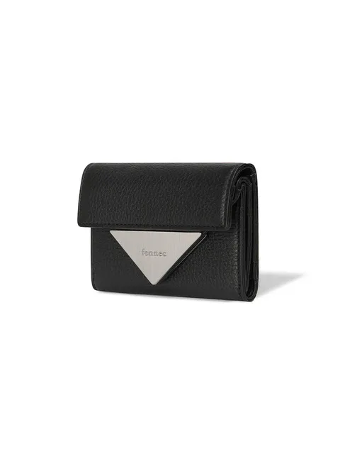TRIANGLE DOCO WALLET - PEBBLE BLACK
