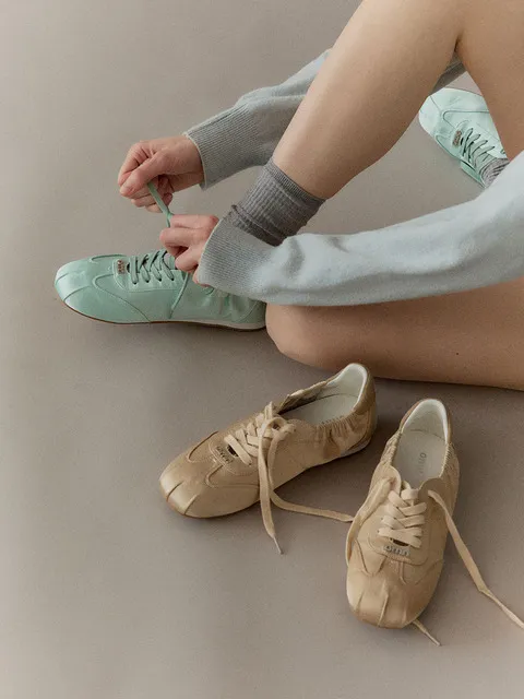 (214)omn Satin Sneakers _4colors