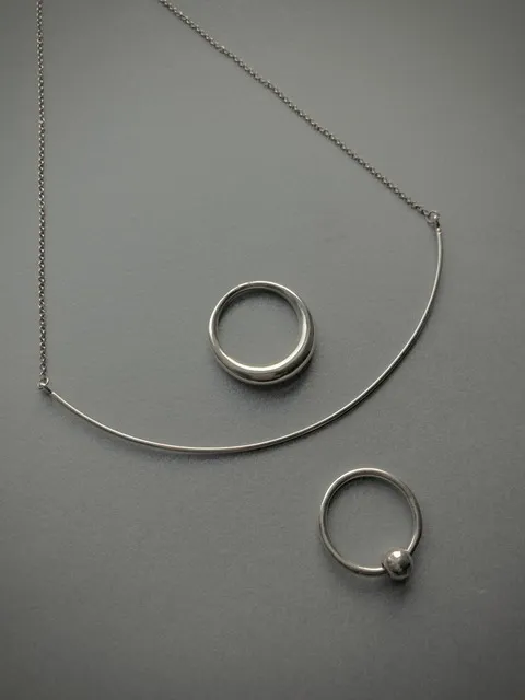 embient swing necklace_ 엠비언트 스윙 실버 목걸이