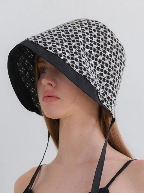 flower patterned bonnet_2color HA016