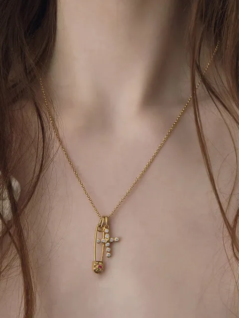 Circle Cross Charm_M