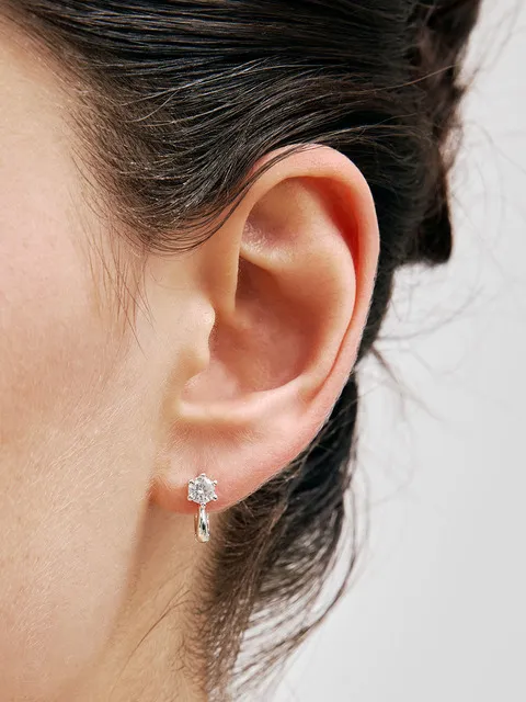 6prong one-touch earring