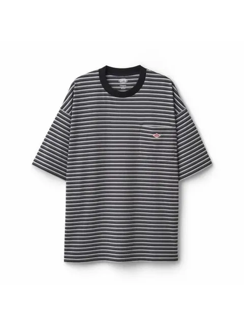 26SS 단톤 반팔 티셔츠 DTC0402TCB CHARCOAL X BLACK MULTI DOM
