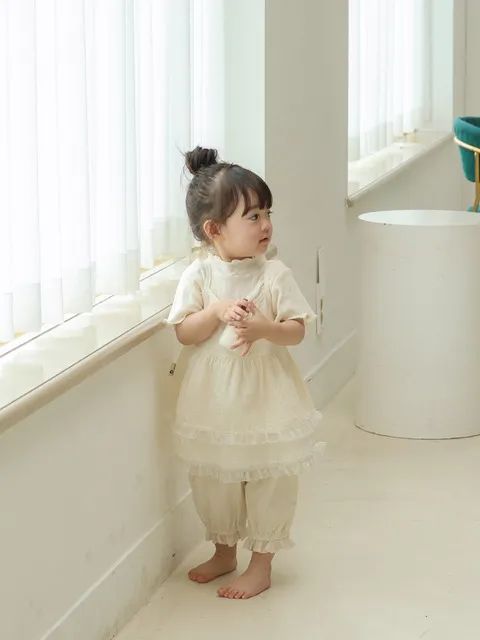 햇살아래 - 프릴 유아 밴딩 팬츠