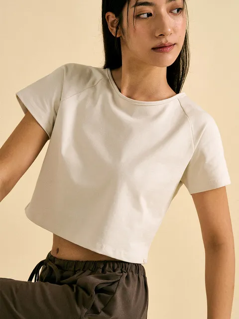 Surya crop top (Creme brulee)