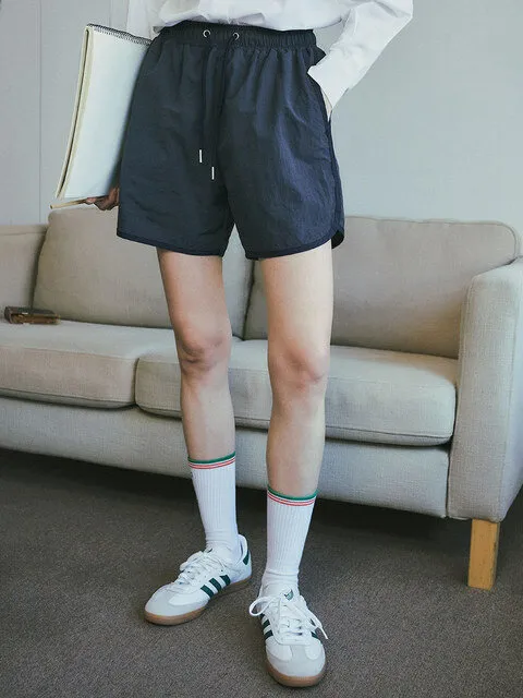 P3143 Retro running shorts_Dark navy