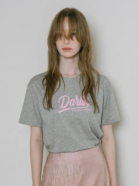 A3524 Darling 티셔츠_Melange gray